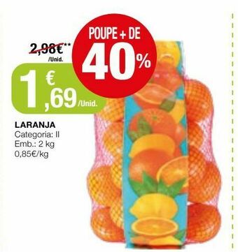 Intermarché Laranja promoção