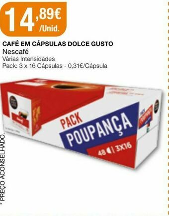 Intermarché Cápsulas de café dolce gusto promoção
