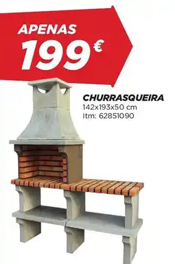 Bricomarché Churrasqueira 142x193x50 cm promoção