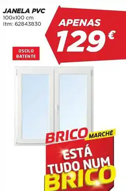 Bricomarché Janela pvc 100x100 cm promoção