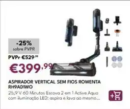 Radio Popular Rowenta - aspirador vertical sem fios rh9ad100 promoção