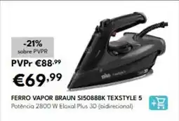 Radio Popular Braun - ferro vapor si5088bk promoção