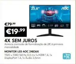 Radio Popular Aoc - monitor led aoc 24b36x promoção