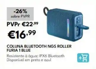 Radio Popular Ngs - coluna bluetooth ngs roller furia 1 blue promoção