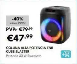Radio Popular Coluna alta potencia tnb cube blaster promoção