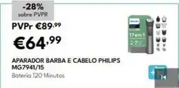 Radio Popular Philips - aparador barba e cabelo promoção