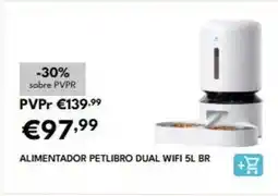 Radio Popular Alimentador petlibro dual wifi 5l promoção