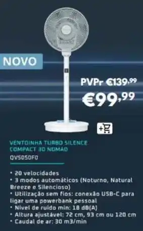 3d - ventinha turbo silence compact nmd