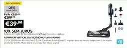 Radio Popular com - aspirador vertical sem fio/rowenta promoção