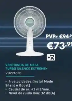 Radio Popular Boost - ventinha de mesa turbo silence extreme promoção