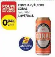 Pingo Doce Coral - cerveja c/ álcool promoção