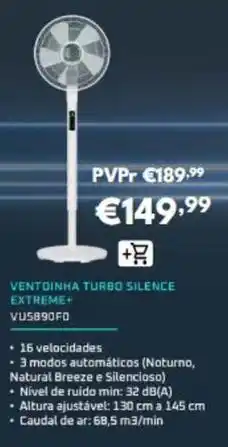 Radio Popular A+ - ventdinha turbo silence exireme vu5950fd promoção
