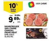 Continente Bom dia Prime - hamburguer 100% carne chakull meat promoção