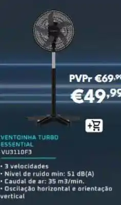 Radio Popular Ventinha turbo essential vu3110f3 promoção