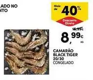 Continente Bom dia Camarão black tiger promoção