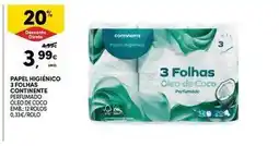 Continente Bom dia Continente - papel higiénico 3 folhas promoção