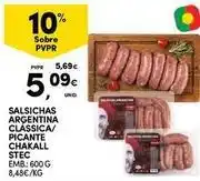 Continente Bom dia Stec - salsichas argentina clàssica/piccante chakall promoção