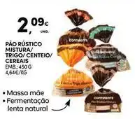 Continente Bom dia Continente - pão rústico mistura/centeio/cereais promoção