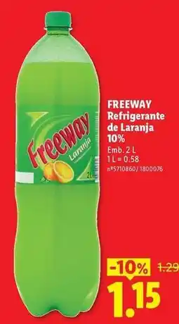 Lidl Refrigerante de laranja promoção