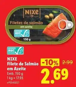 Lidl Filete de salmão em azeite promoção
