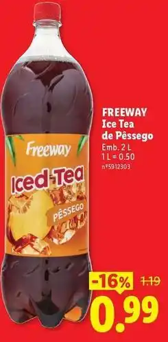 Lidl Ice tea de pêssego promoção