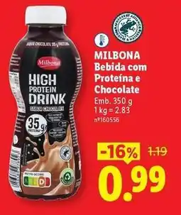 Lidl Milbona - bebida com proteina e chocolate promoção