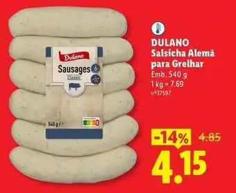 Dulano - salsicha alema para grelhar