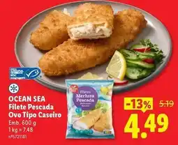 Lidl Ocean sea - filete pescada ovo tipo caseiro promoção