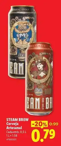 Lidl Imperial - steam brew cerveja promoção