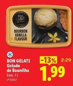 Lidl Gelado de baunilha promoção