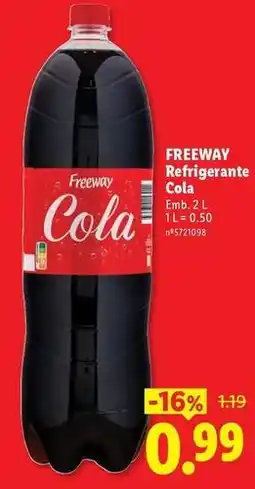 Lidl Refrigerante cola promoção