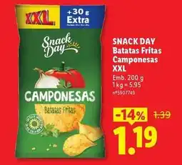 Lidl Xxl - snack day batatas fritas promoção