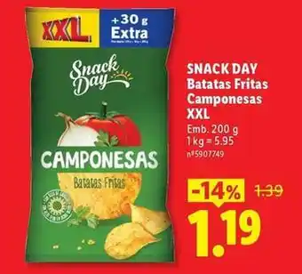 Lidl Xxl - snack day batatas fritas promoção