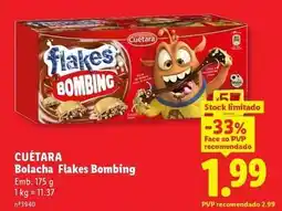 Lidl Cuétara - bolacha flakes bombing promoção