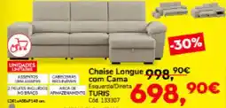 Conforama Chaise Longue com Cama Esquerda/Direita TURIS promoção