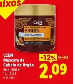 Lidl Cien - máscara de cabelo de argao promoção