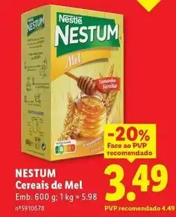 Lidl Nestum - cereais de mel promoção
