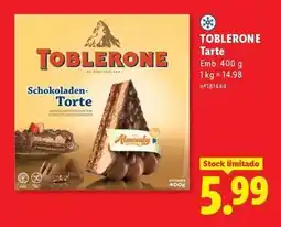 Lidl Toblerone - tarte promoção