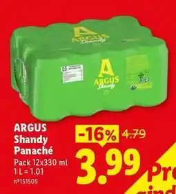 Lidl Argus - shandy panache promoção