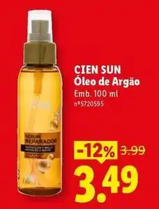 Lidl Cien - oleo de argão promoção