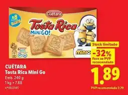 Lidl Cuétara - tosta rica mini go promoção