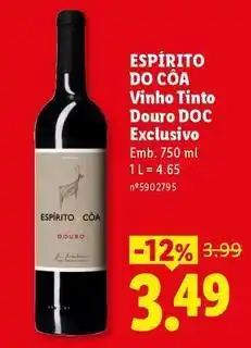 Lidl Vinho tinto douro doc promoção