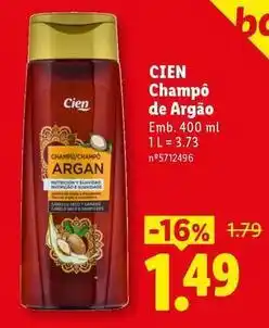 Lidl Cien - champo de argao promoção