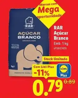 Lidl Rar - açúcar promoção