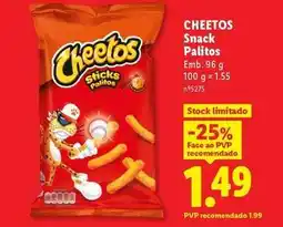 Lidl Cheetos - snack palitos promoção