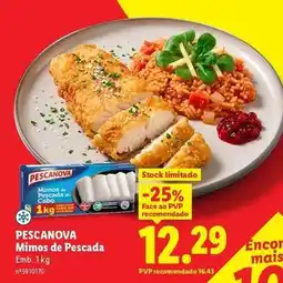 Lidl Pescanova - mimos de pescada promoção