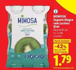 Lidl Mimosa - iogurte magro sem lactose promoção