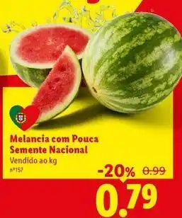 Lidl com - melancia com pouca semente nacional promoção