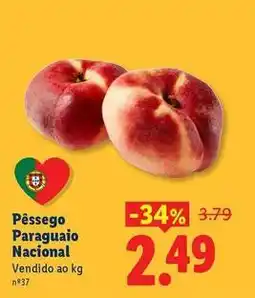 Lidl Nacional - pêssego paraguaio promoção