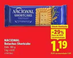 Lidl Nacional - bolachas shortcake promoção
